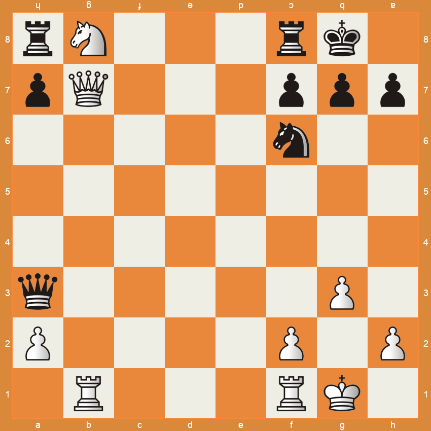 Position après 22. Cb8!!